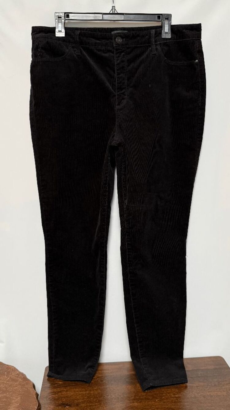 Talbots women's black corduroy jegging pant size 12